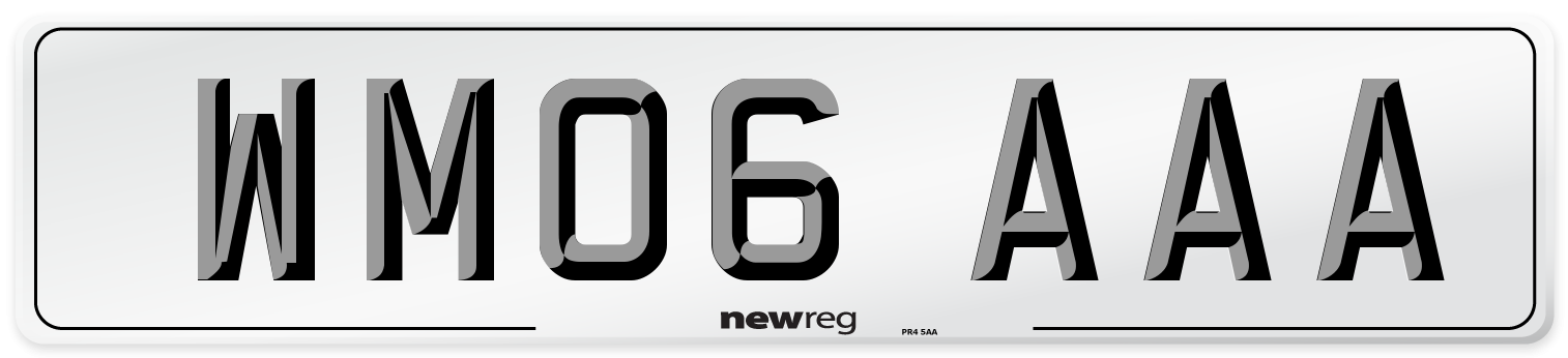 WM06 AAA Number Plate from New Reg